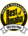 bestomaha25 wt@1.2x best of Omaha 2025 badge - Dentist